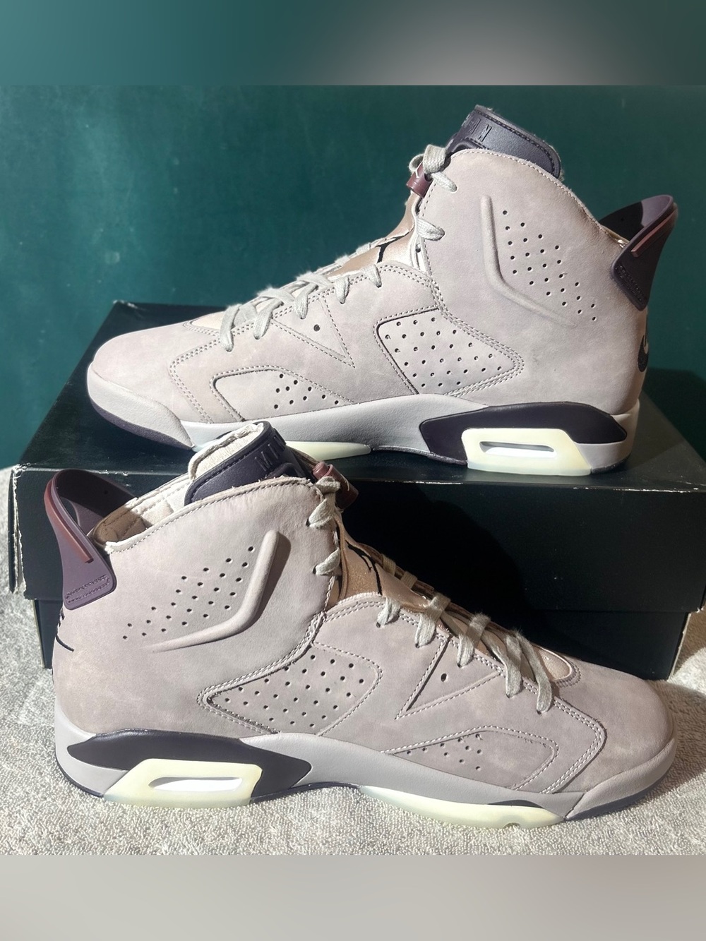 FOR SALE: A Ma Maniére x Air Jordan 6 Retro SP "Smoky Mauve"  size 12.5 - Picture 2 of 5